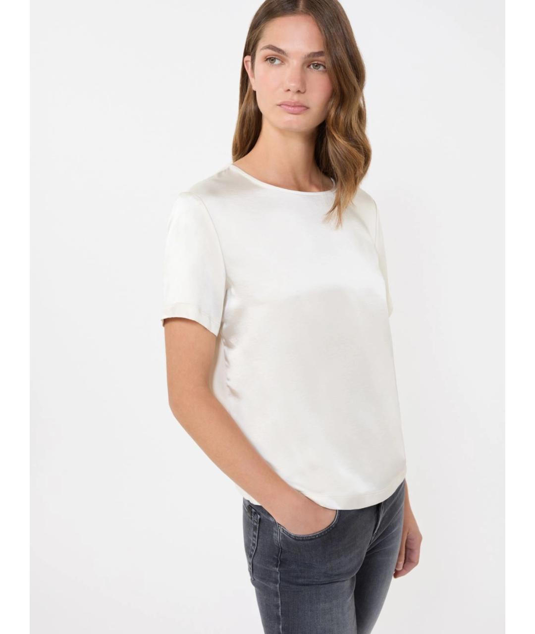 WEEKEND MAX MARA Белая полиэстеровая блузы, фото 4