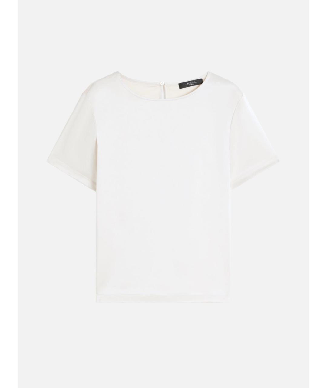 WEEKEND MAX MARA Белая полиэстеровая блузы, фото 5