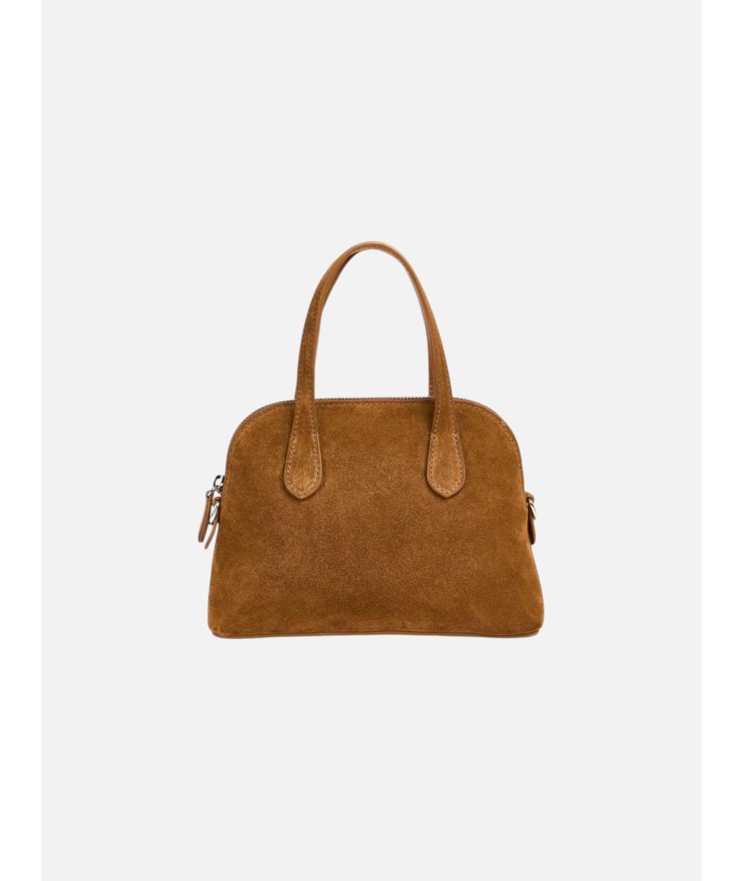 LIVIANA CONTI Коричневая кожаная сумка тоут, фото 6