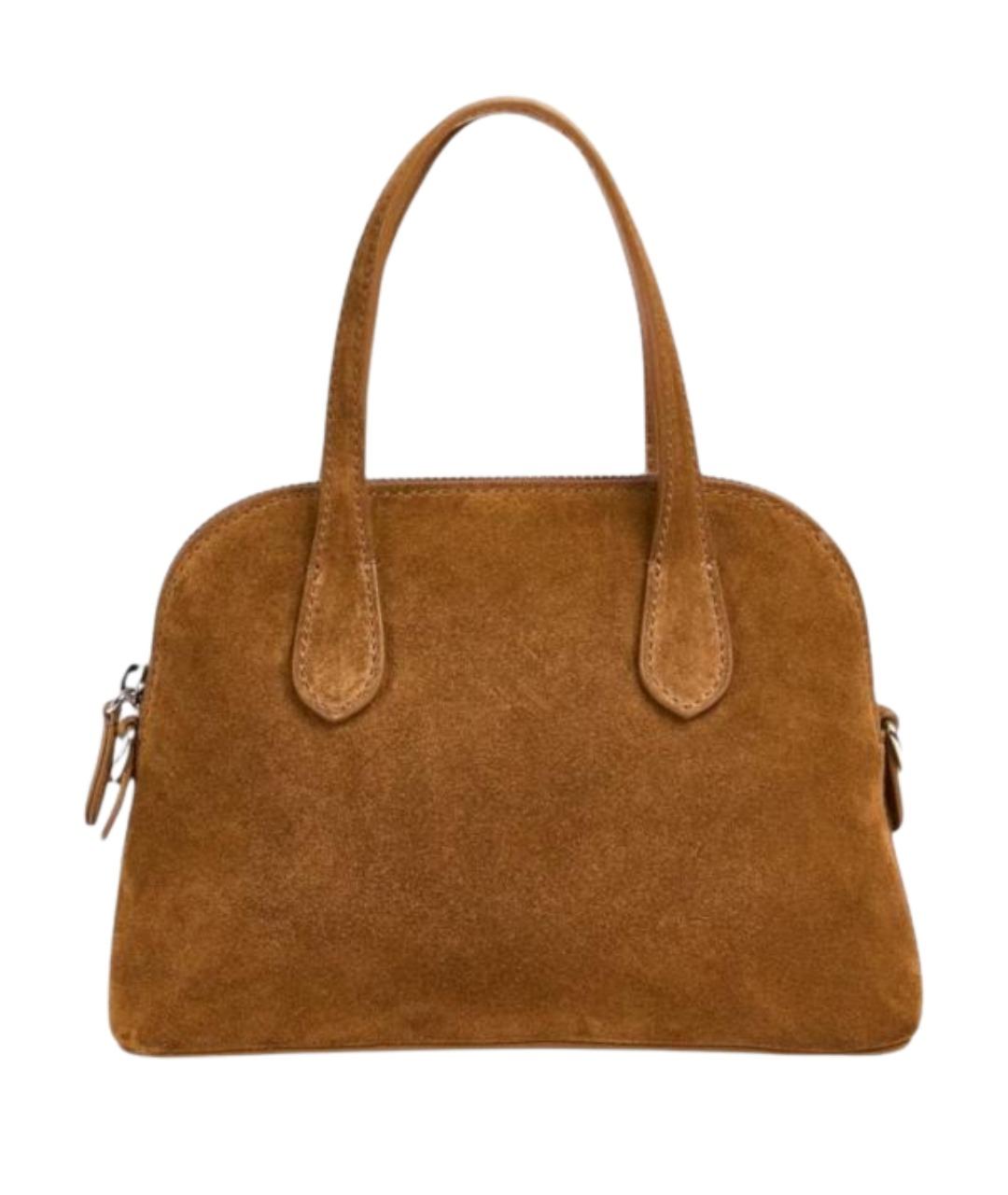 LIVIANA CONTI Коричневая кожаная сумка тоут, фото 1