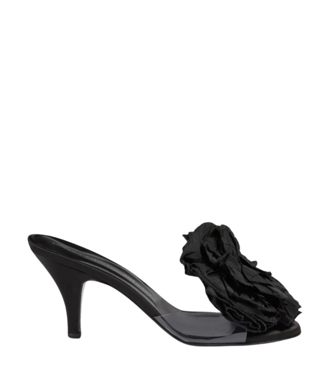 LIVIANA CONTI Черные кожаные мюли, фото 1
