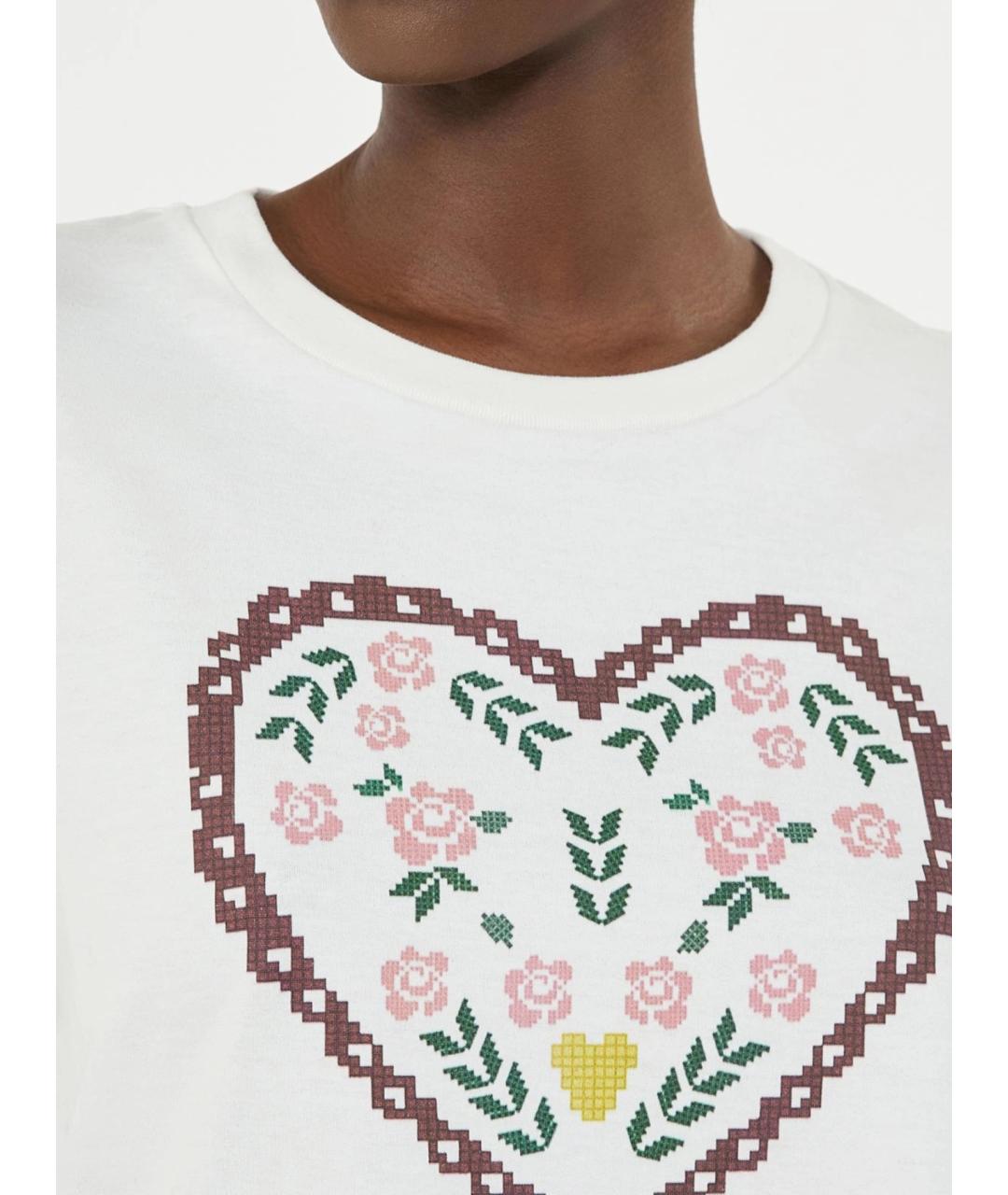 WEEKEND MAX MARA Белая хлопковая футболка, фото 5