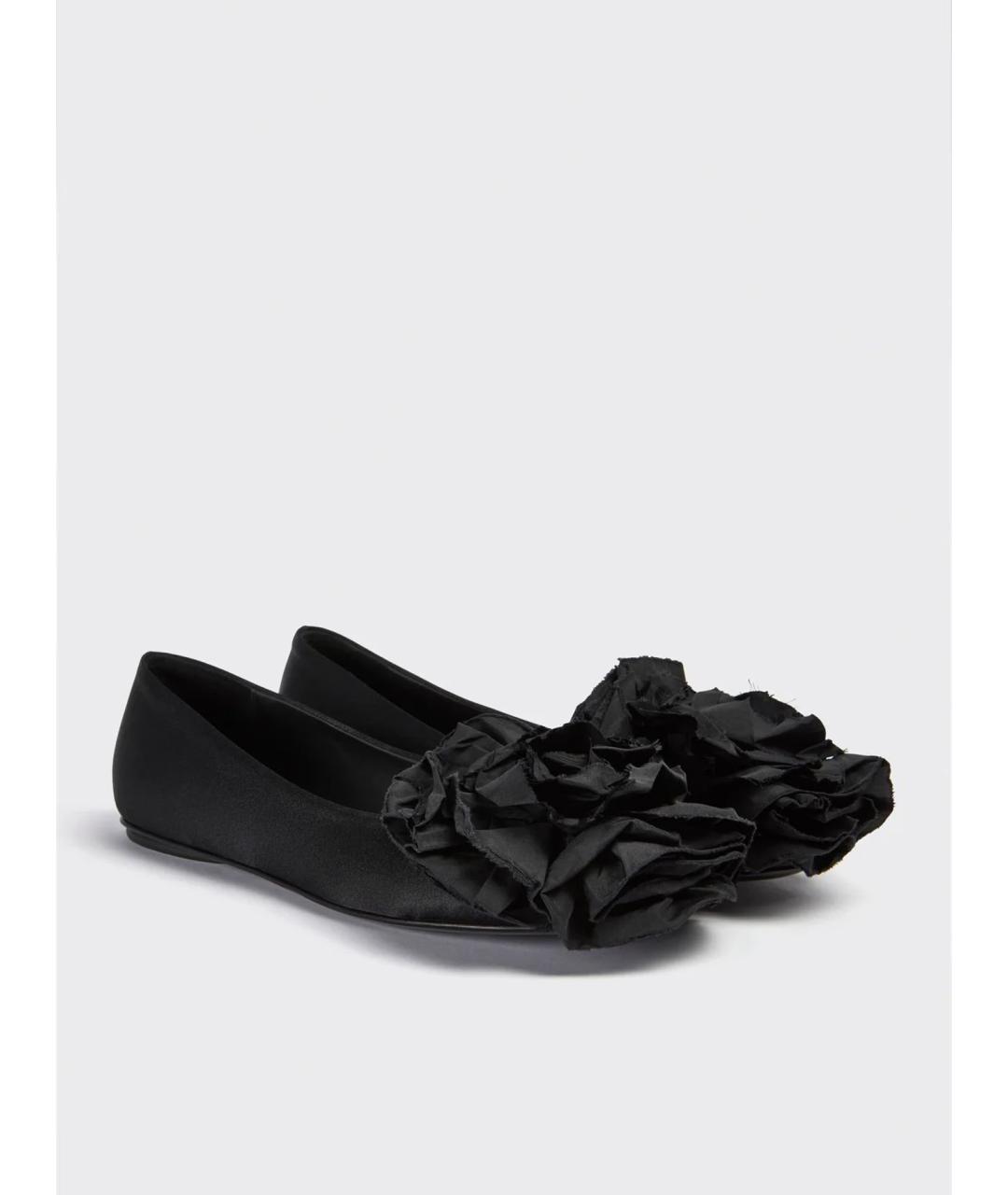 LIVIANA CONTI Черные синтетические балетки, фото 2