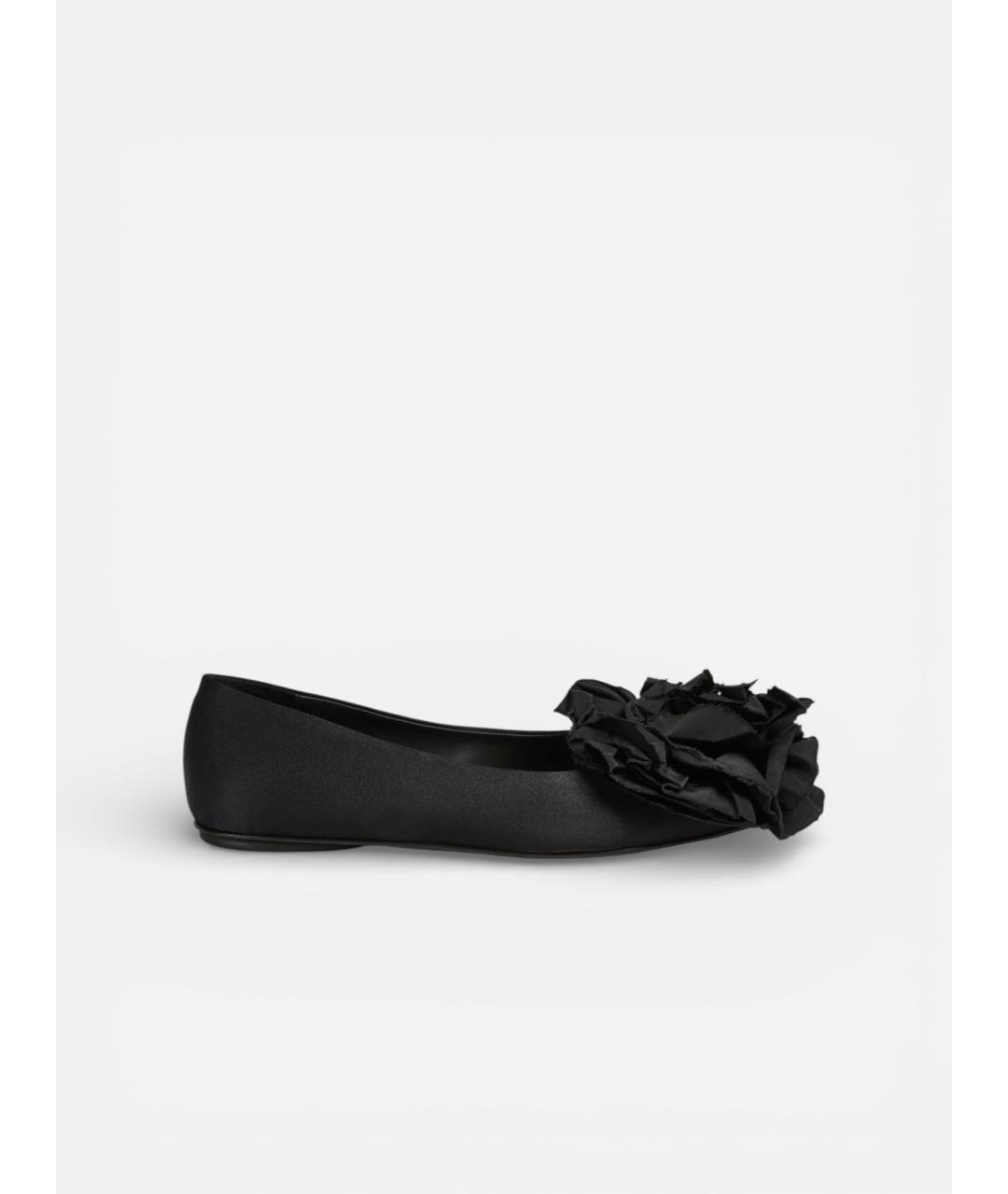 LIVIANA CONTI Черные синтетические балетки, фото 5