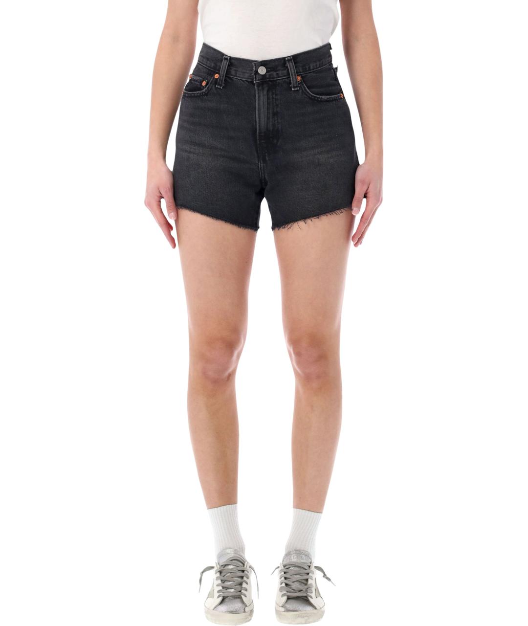 LEVI'S Черные хлопковые шорты, фото 1