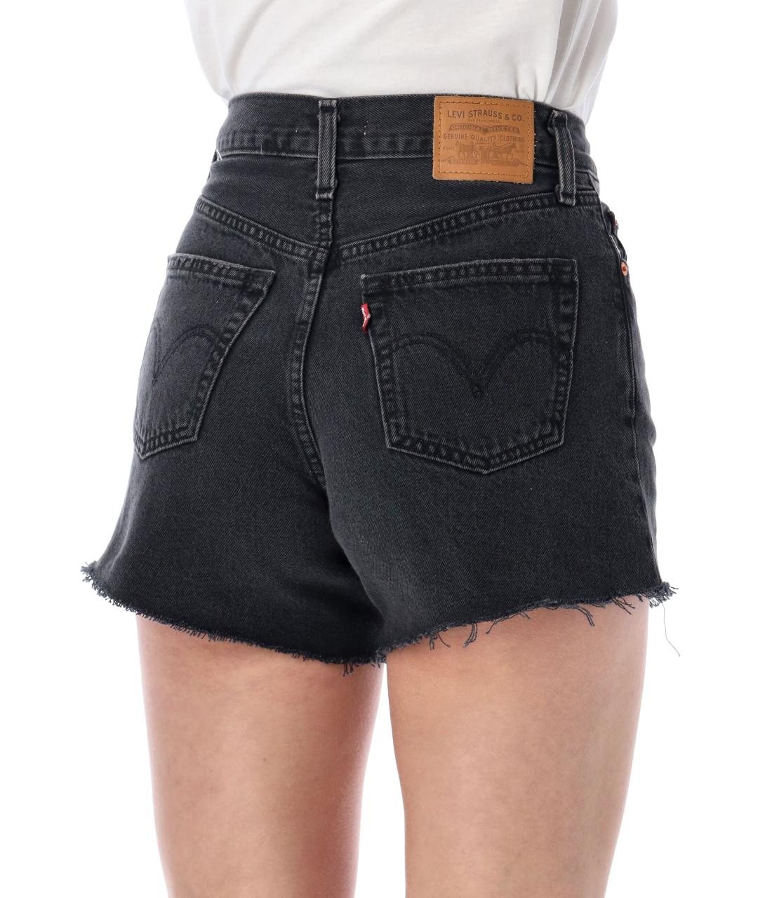 LEVI'S Черные хлопковые шорты, фото 3