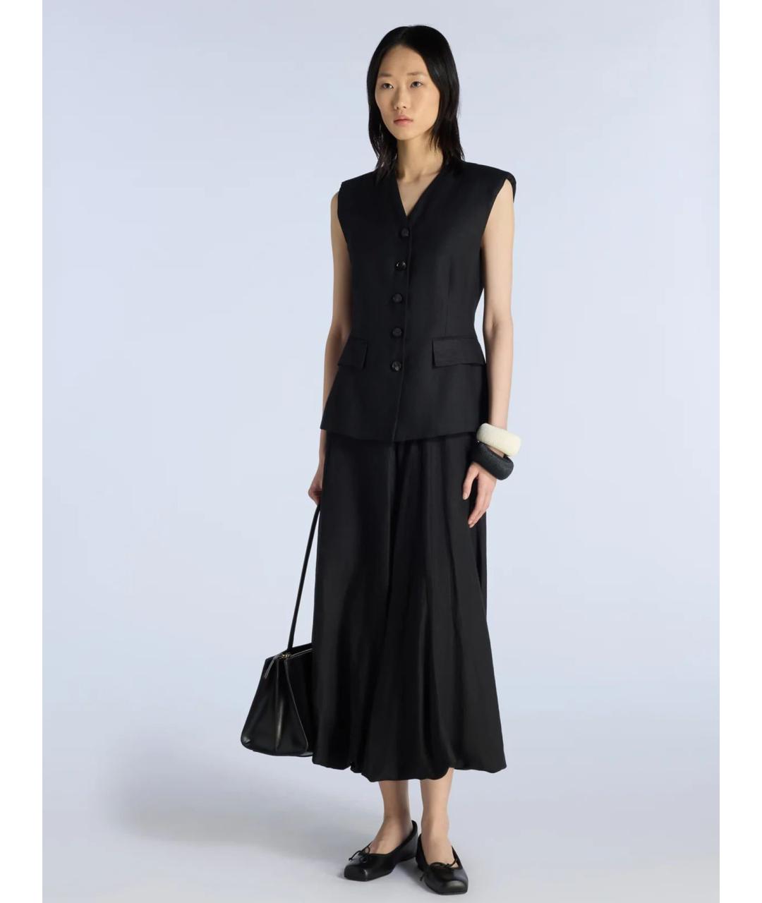 LIVIANA CONTI Черный шерстяной жилет, фото 2