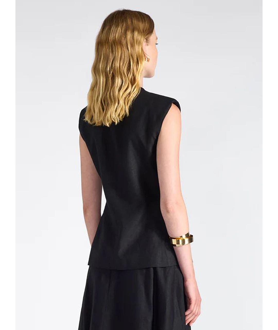 LIVIANA CONTI Черный шерстяной жилет, фото 3