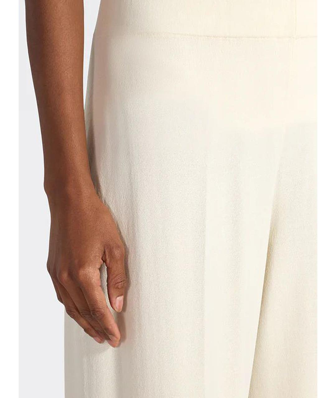 LIVIANA CONTI Бежевые вискозные прямые брюки, фото 3