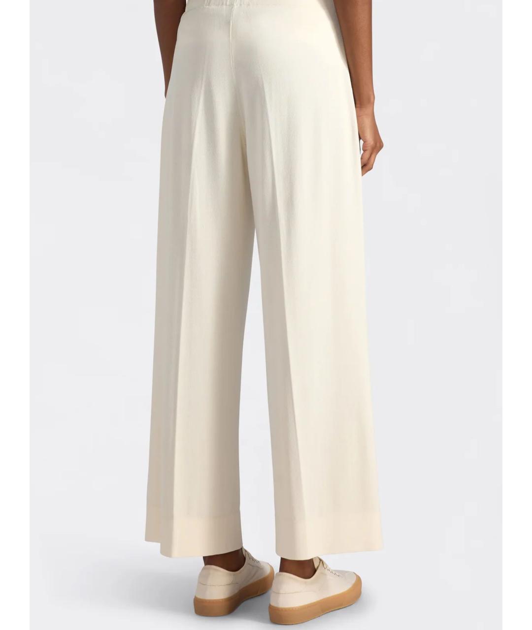 LIVIANA CONTI Бежевые вискозные прямые брюки, фото 2