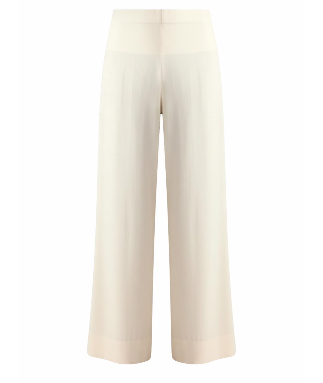 LIVIANA CONTI Бежевые вискозные прямые брюки, фото 1