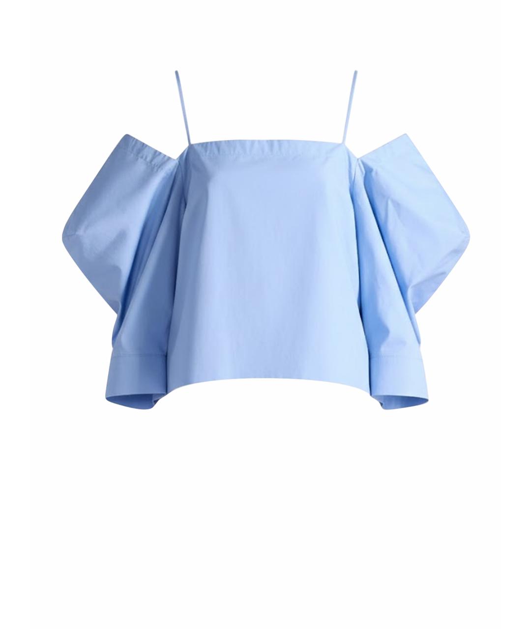 LIVIANA CONTI Голубая хлопковая блузы, фото 1