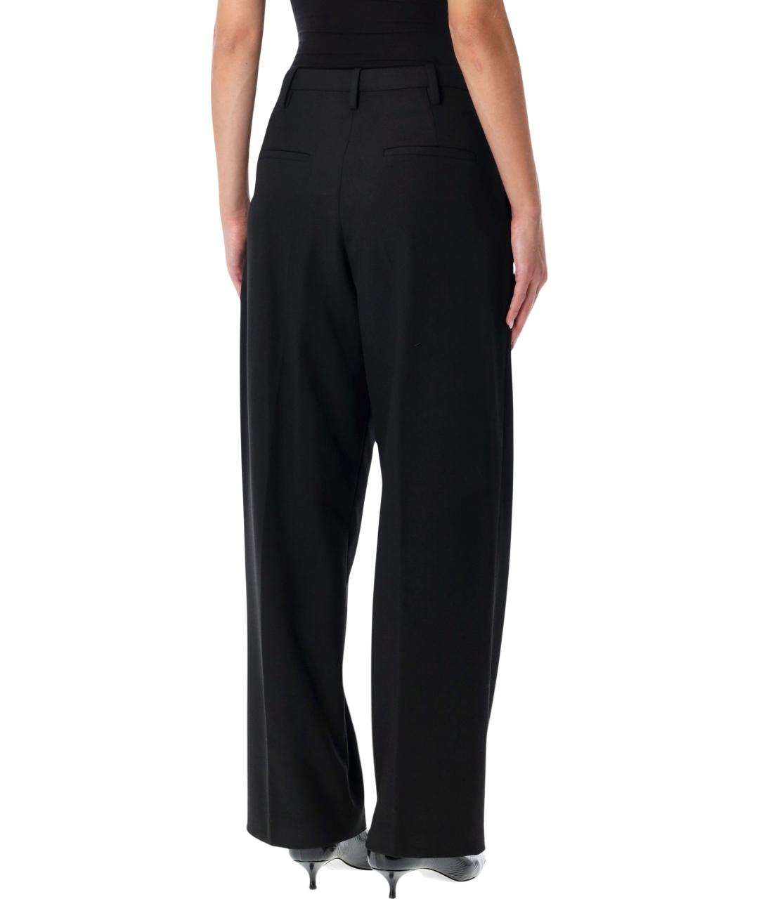 BY MALENE BIRGER Черные полиэстеровые прямые брюки, фото 2