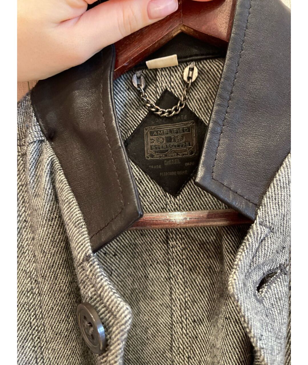 DIESEL Серая полиэстеровая куртка, фото 3