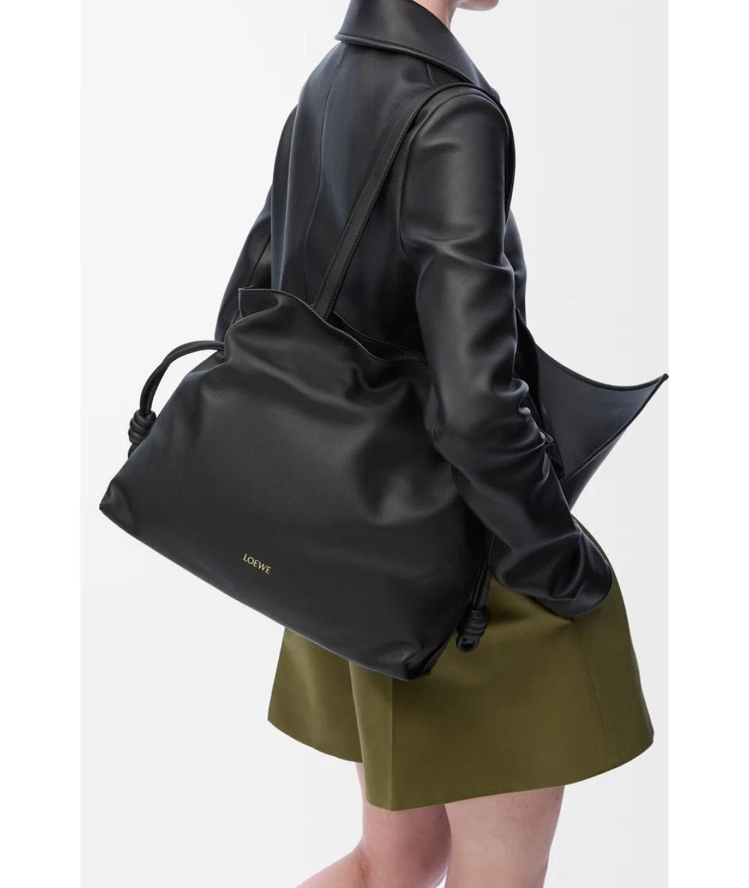 LOEWE Черная кожаная сумка через плечо, фото 2