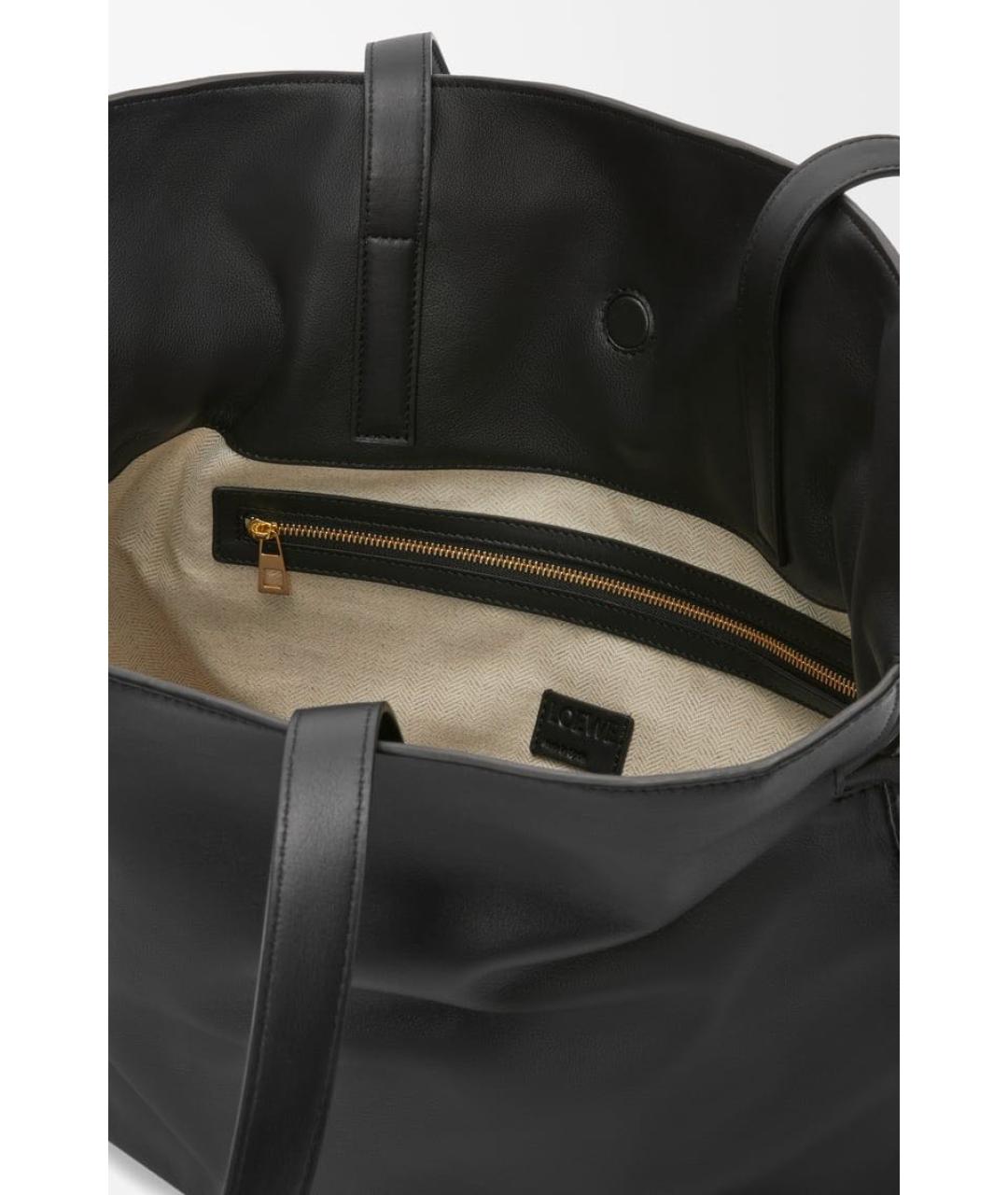 LOEWE Черная кожаная сумка через плечо, фото 5