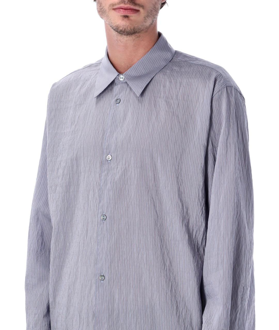 STUDIO NICHOLSON Голубая кэжуал рубашка, фото 3