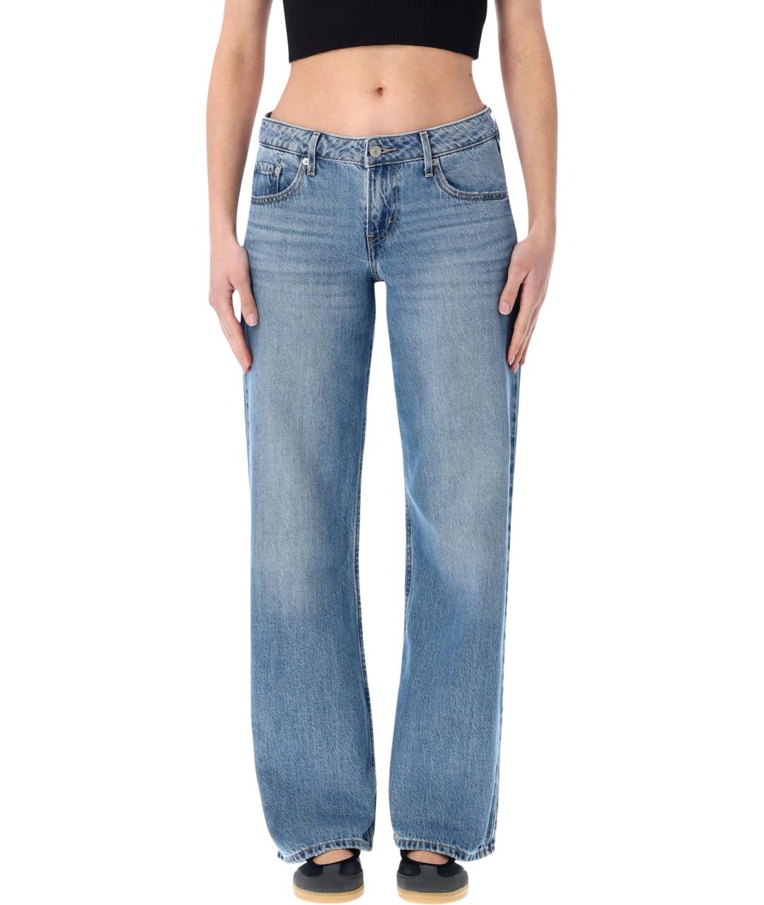 LEVI'S Синие прямые джинсы, фото 4
