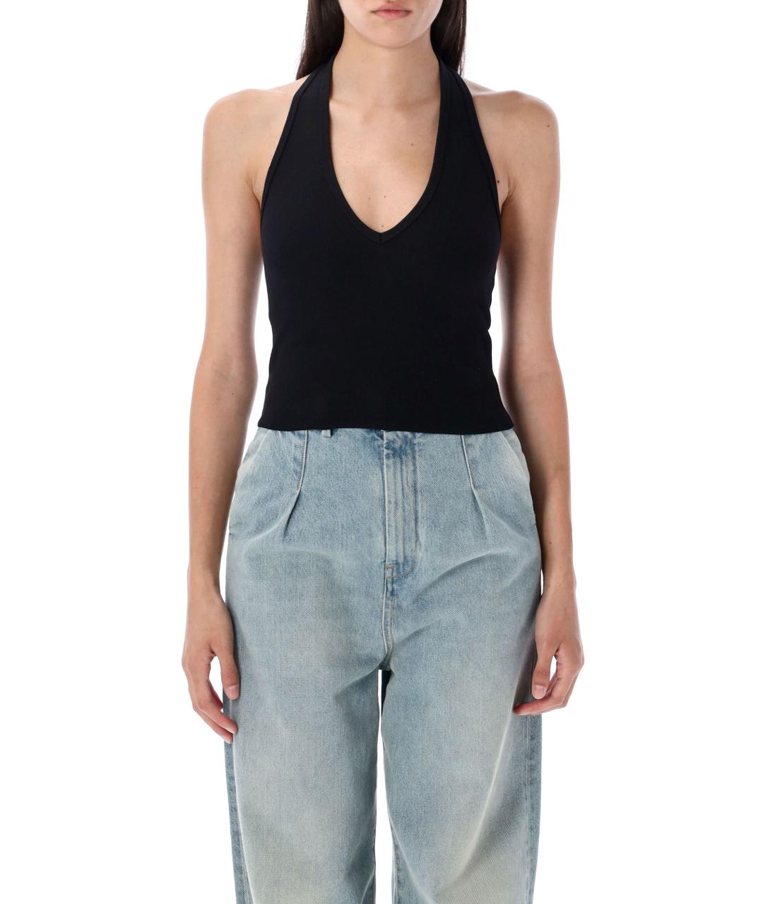 ETERNE Черная хлопковая майка, фото 1