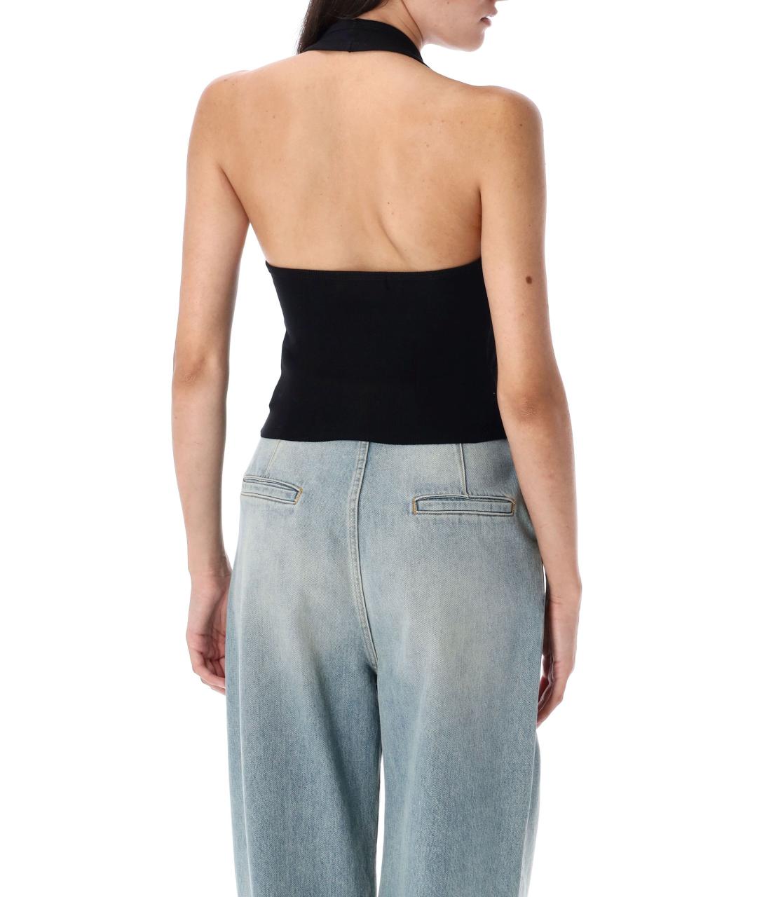 ETERNE Черная хлопковая майка, фото 2