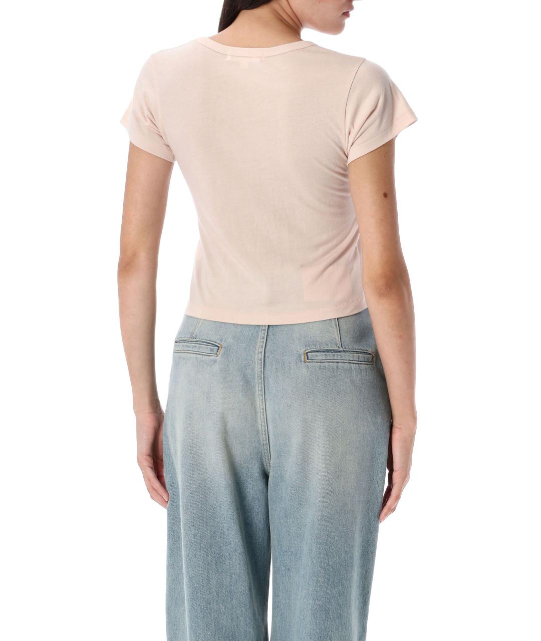 ETERNE Розовая хлопковая футболка, фото 2