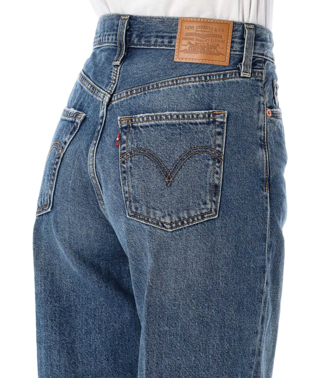 LEVI'S Синие хлопковые джинсы клеш, фото 3