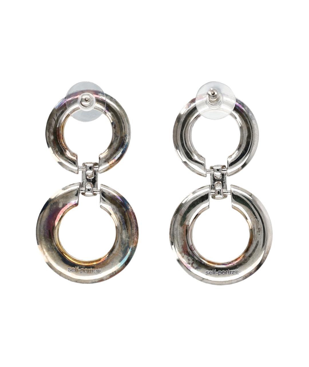 SELF-PORTRAIT Серебряные металлические серьги, фото 2