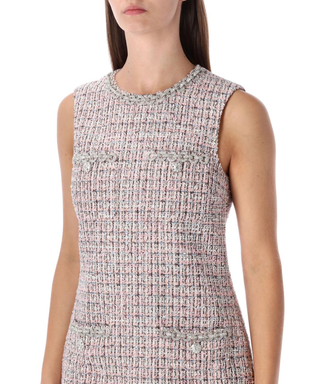 SELF-PORTRAIT Розовое полиэстеровое коктейльное платье, фото 4