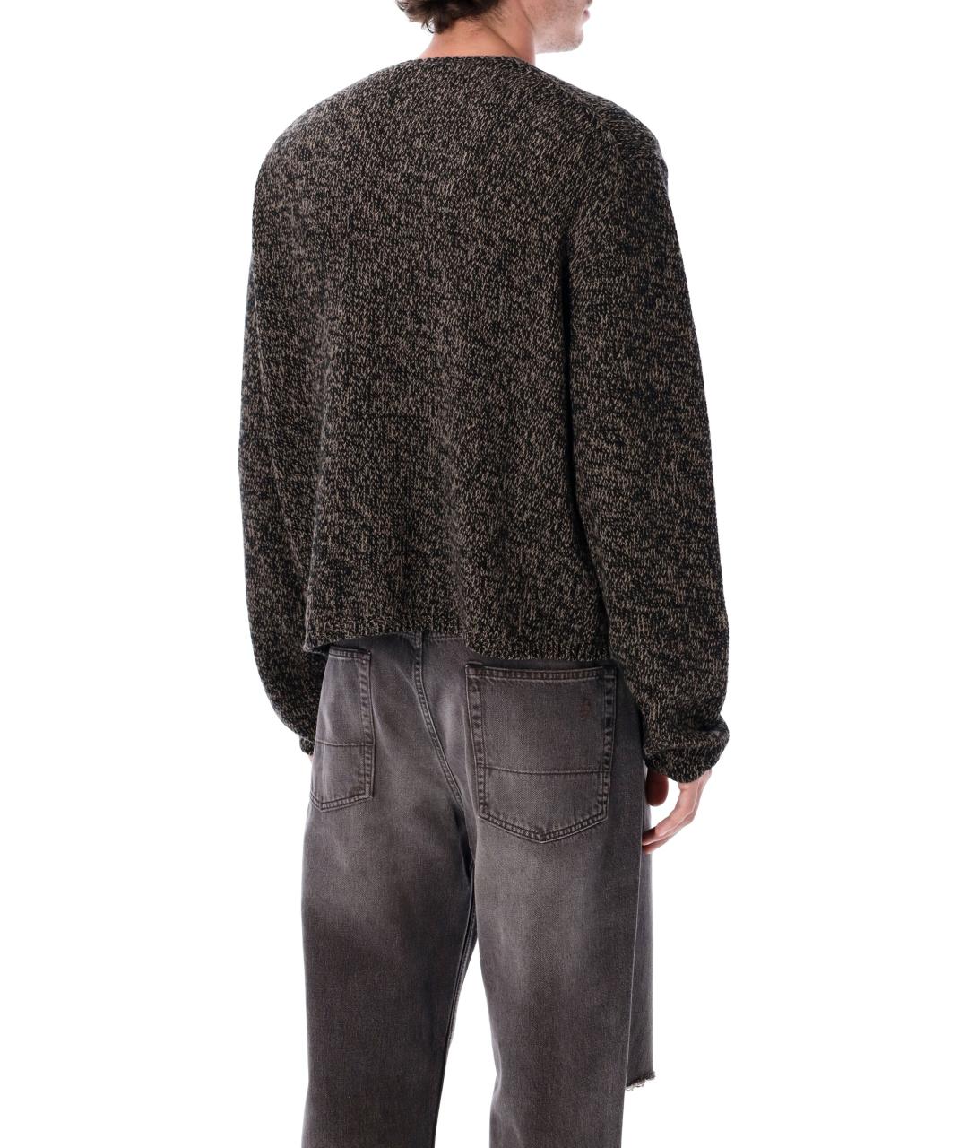 OUR LEGACY Коричневый шерстяной кардиган, фото 3