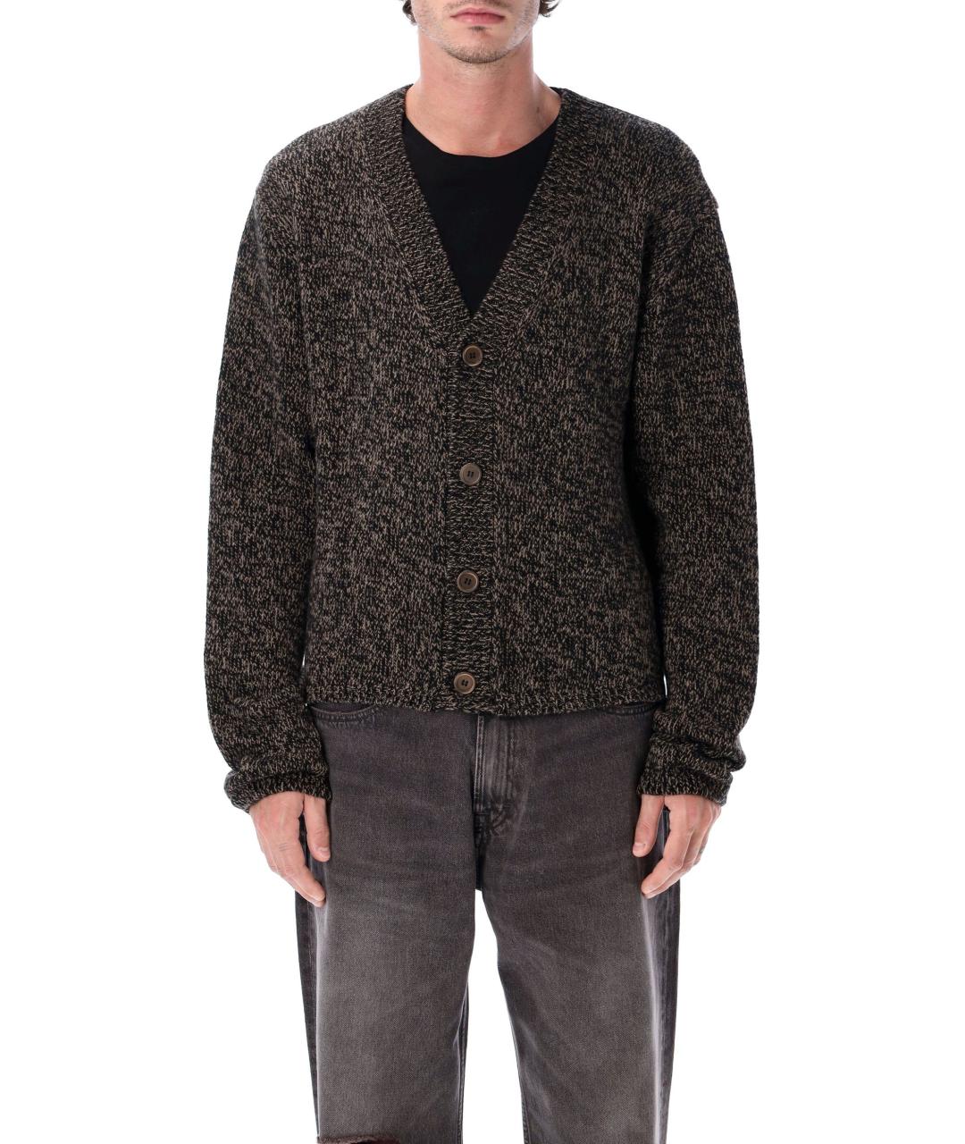 OUR LEGACY Коричневый шерстяной кардиган, фото 2