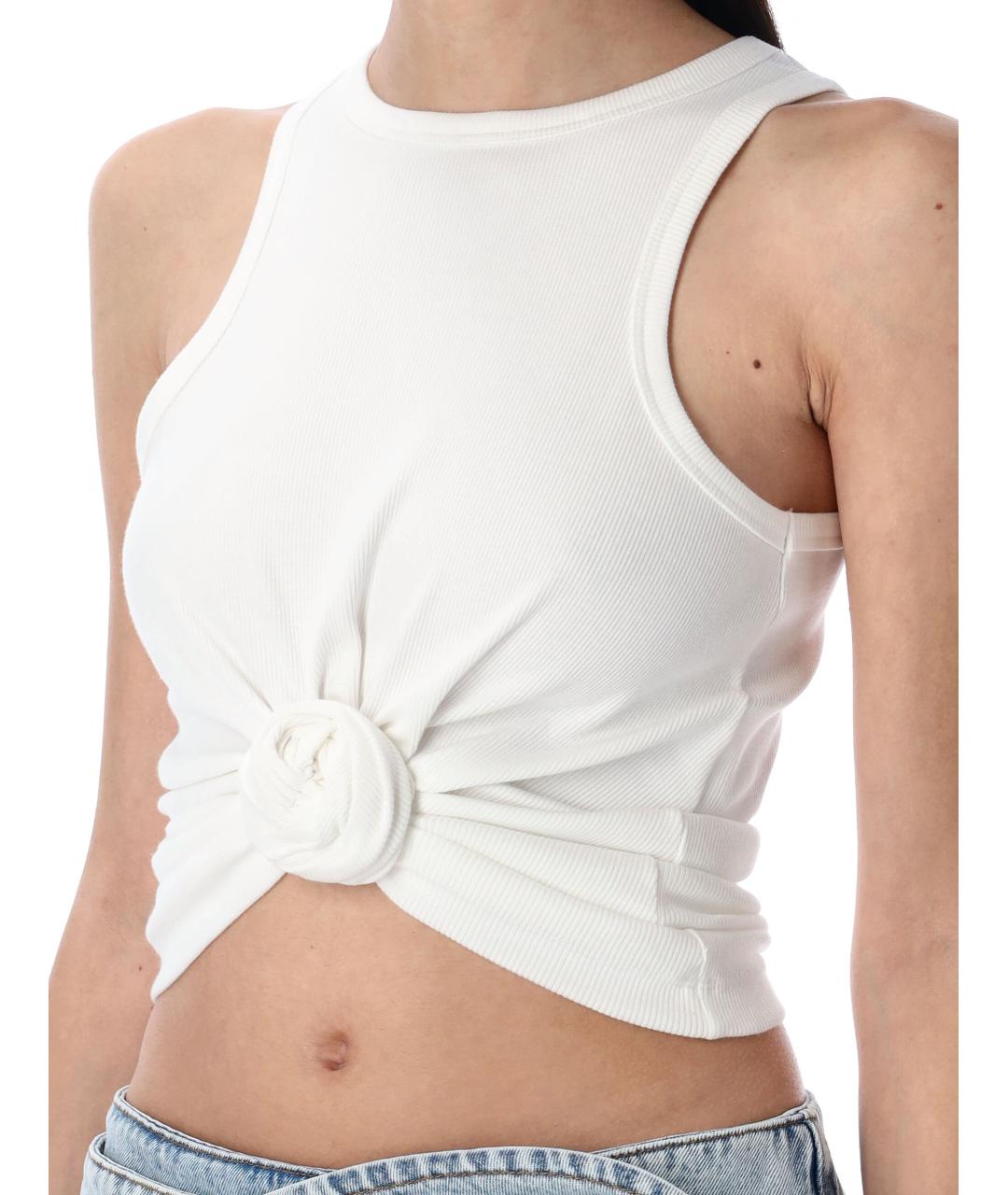 MAGDA BUTRYM Белая хлопковая майка, фото 3