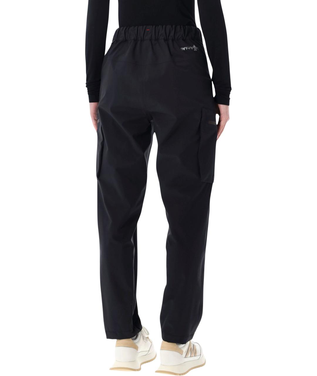 MONCLER GRENOBLE Черная полиамидовая юбка миди, фото 3