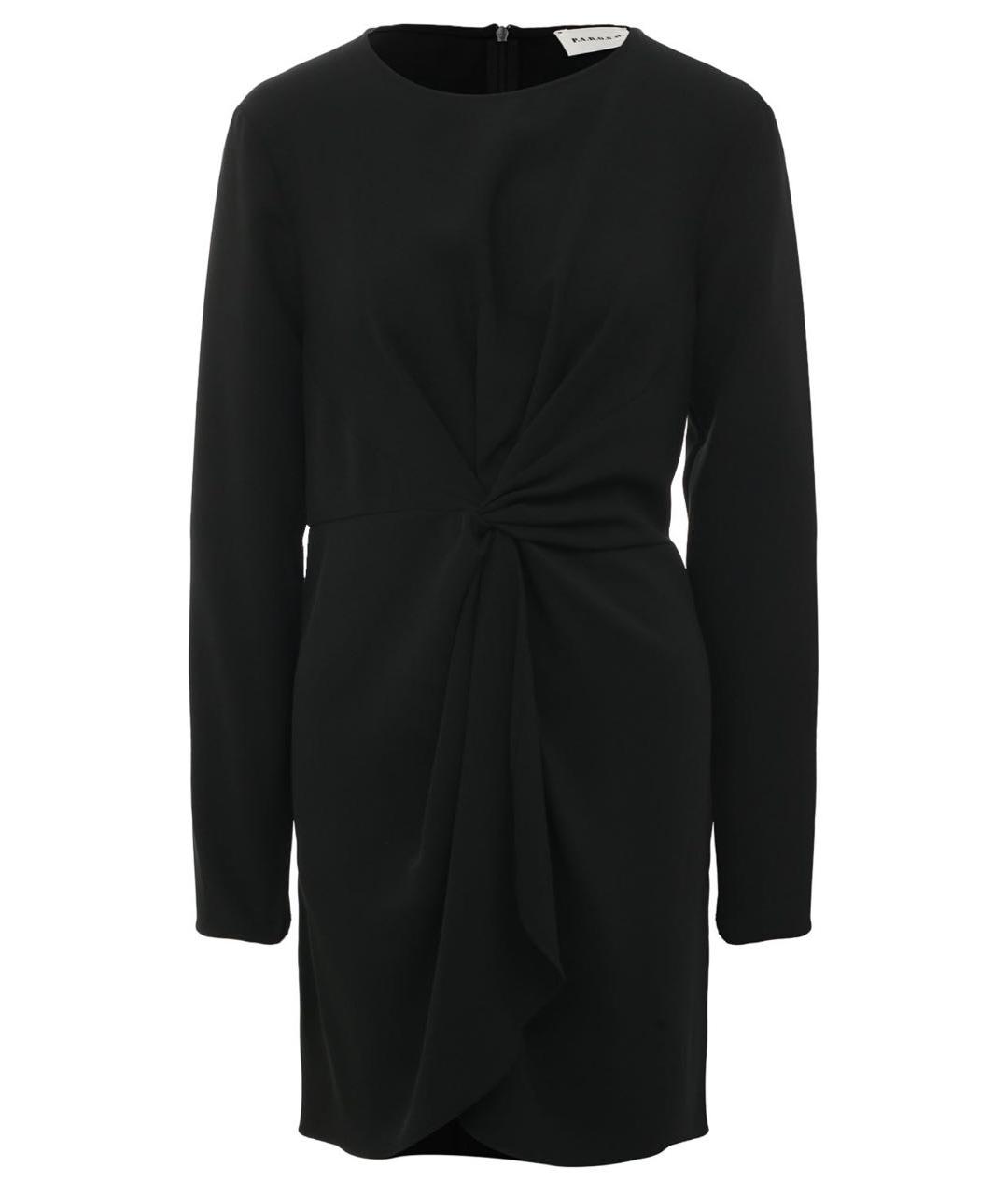 P.A.R.O.S.H. Черное полиэстеровое повседневное платье, фото 1