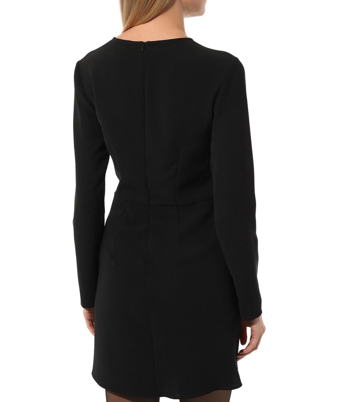 P.A.R.O.S.H. Черное полиэстеровое повседневное платье, фото 4