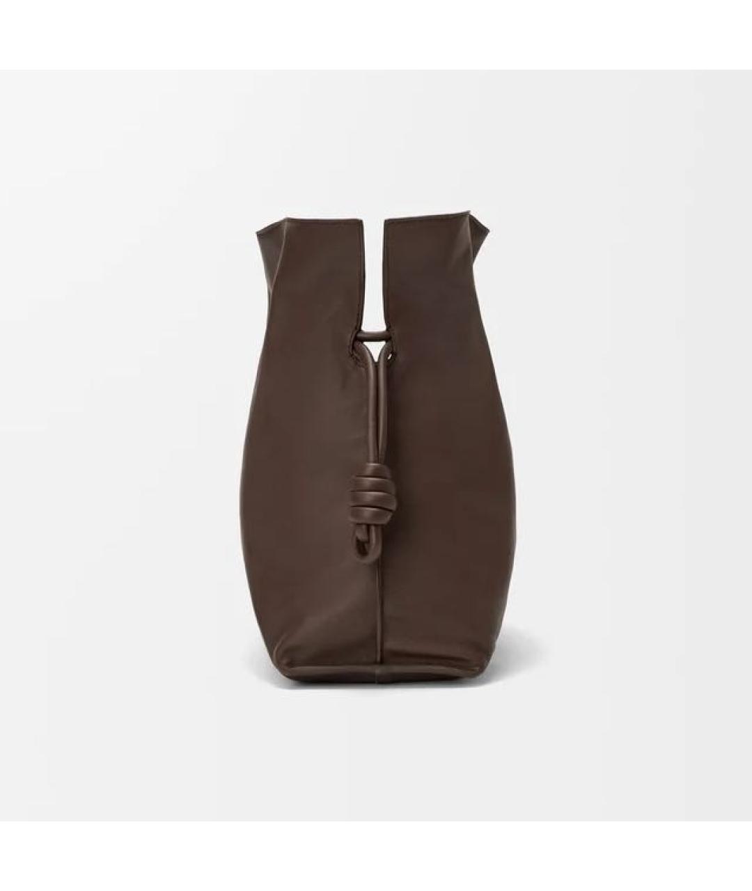 LOEWE Коричневая кожаная сумка через плечо, фото 5