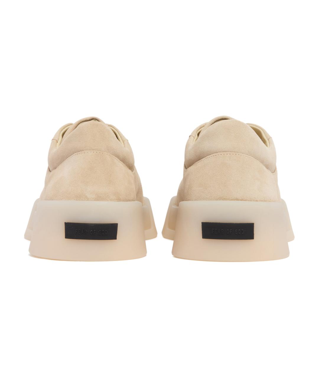 FEAR OF GOD Бежевые замшевые низкие кроссовки / кеды, фото 3