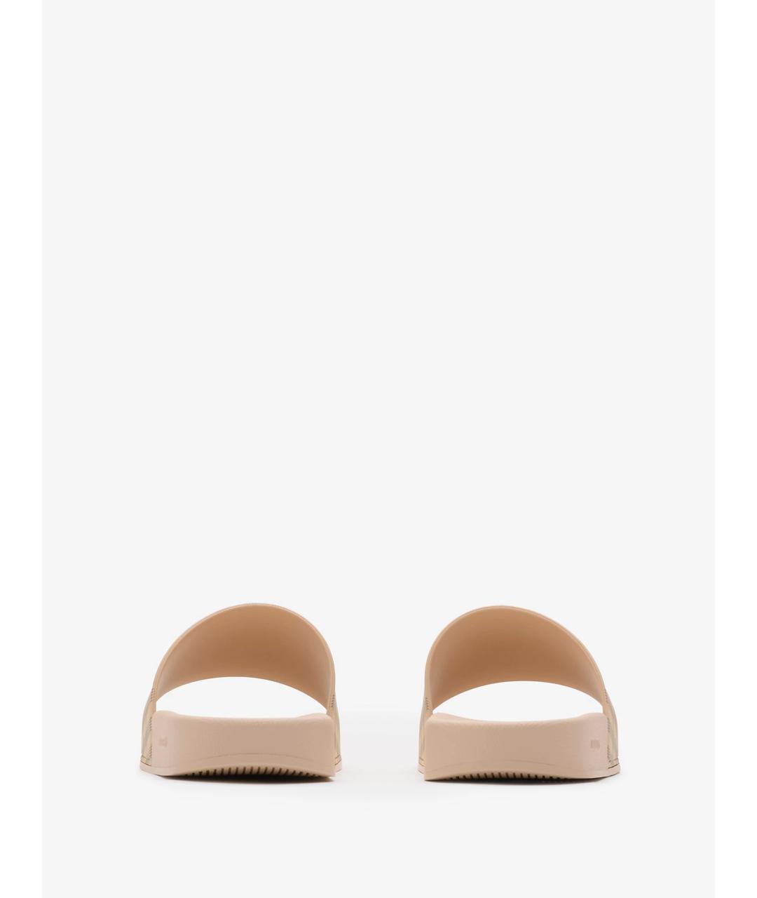 BURBERRY Бежевые шлепанцы, фото 3