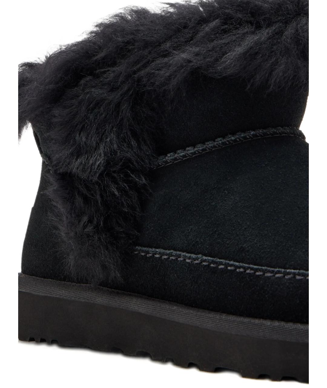 UGG AUSTRALIA Черные кожаные полусапоги, фото 4