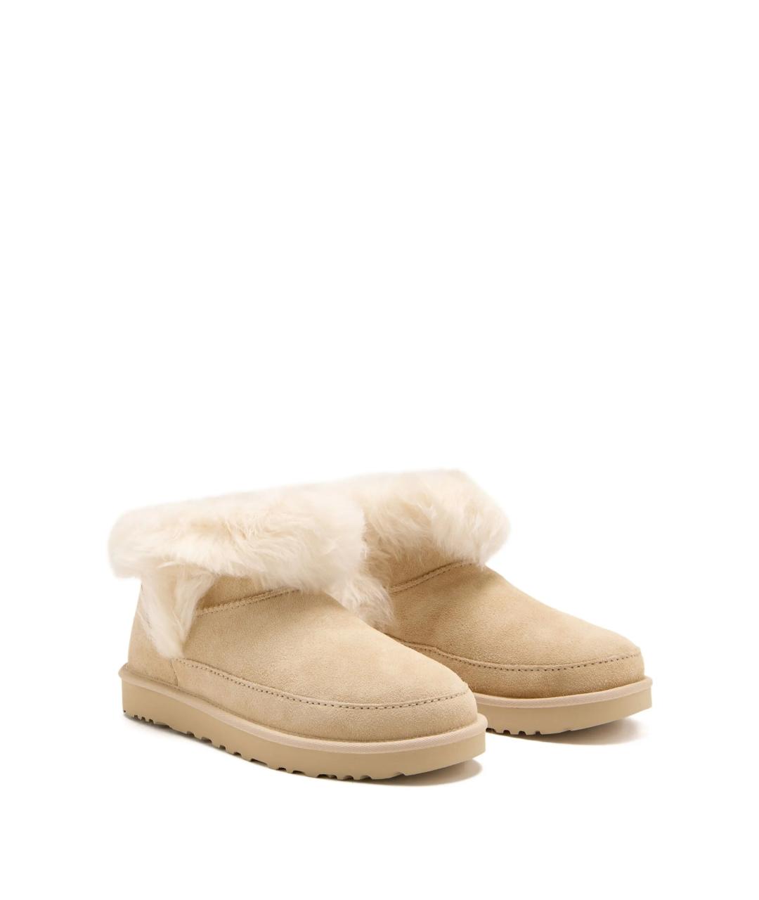 UGG AUSTRALIA Бежевые нубуковые ботинки, фото 2
