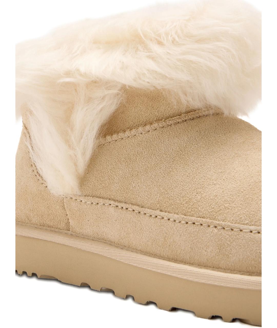 UGG AUSTRALIA Бежевые нубуковые ботинки, фото 4