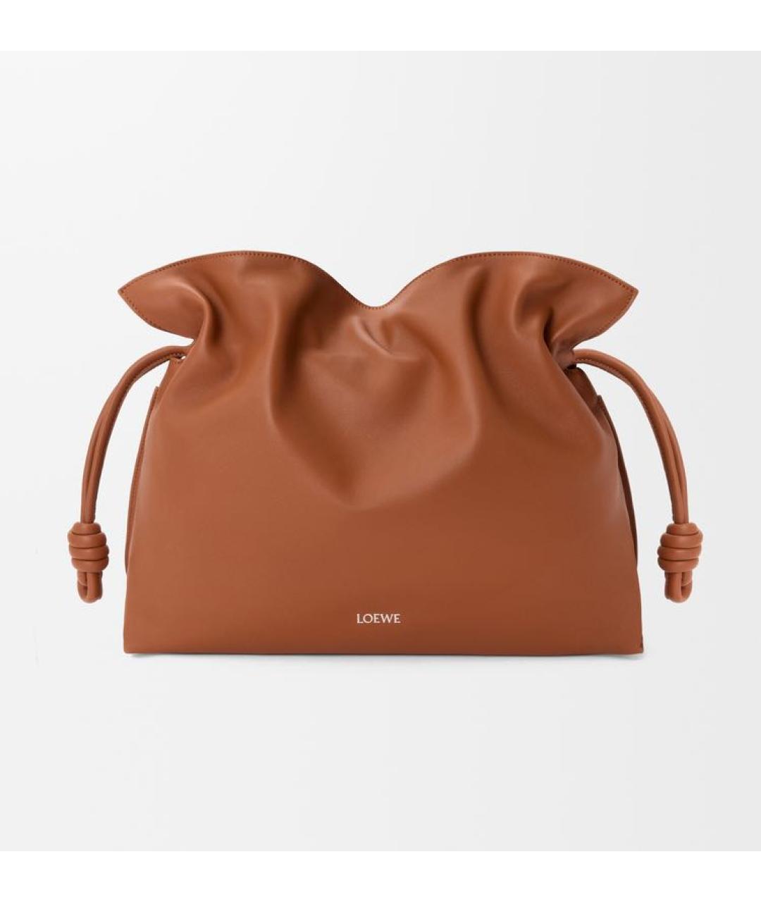 LOEWE Коричневая кожаная сумка через плечо, фото 6