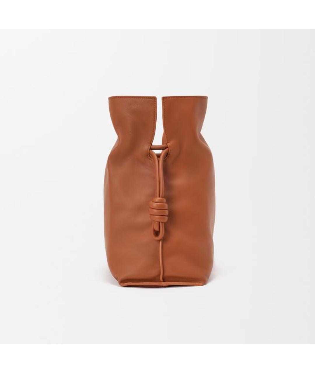 LOEWE Коричневая кожаная сумка через плечо, фото 3