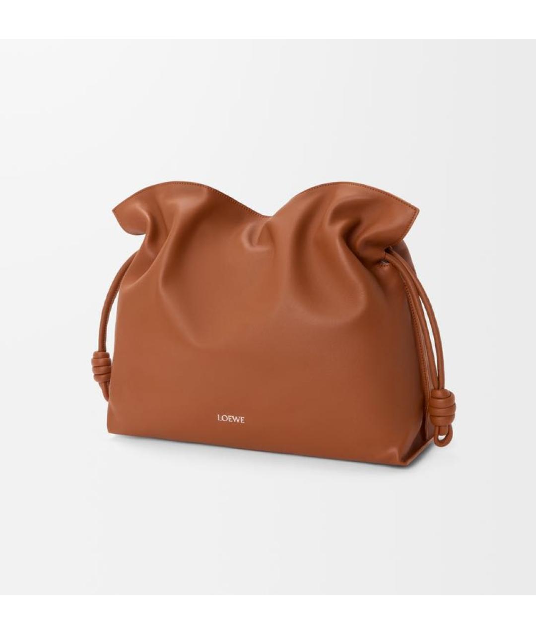 LOEWE Коричневая кожаная сумка через плечо, фото 2