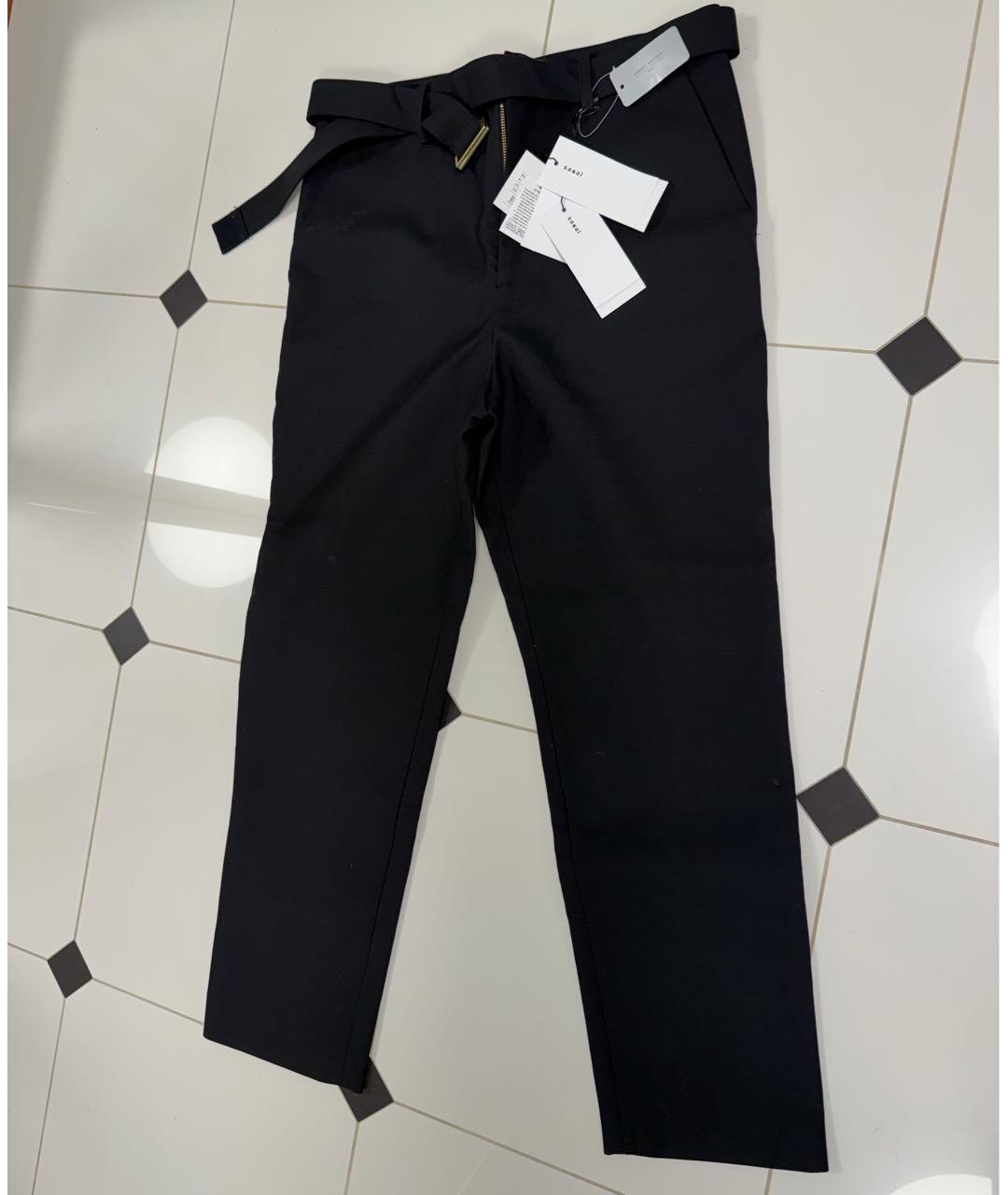 SACAI Черные деним повседневные брюки, фото 9