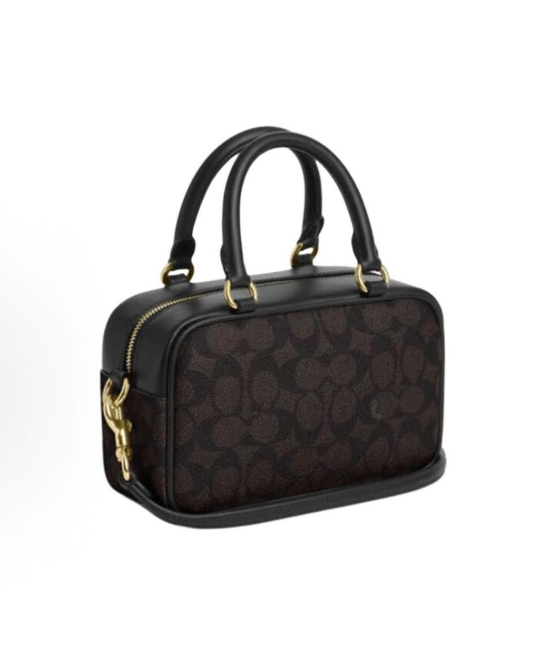 COACH Коричневая сумка с короткими ручками, фото 2