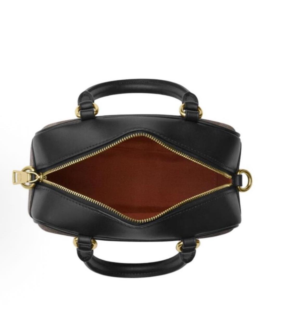 COACH Коричневая сумка с короткими ручками, фото 3