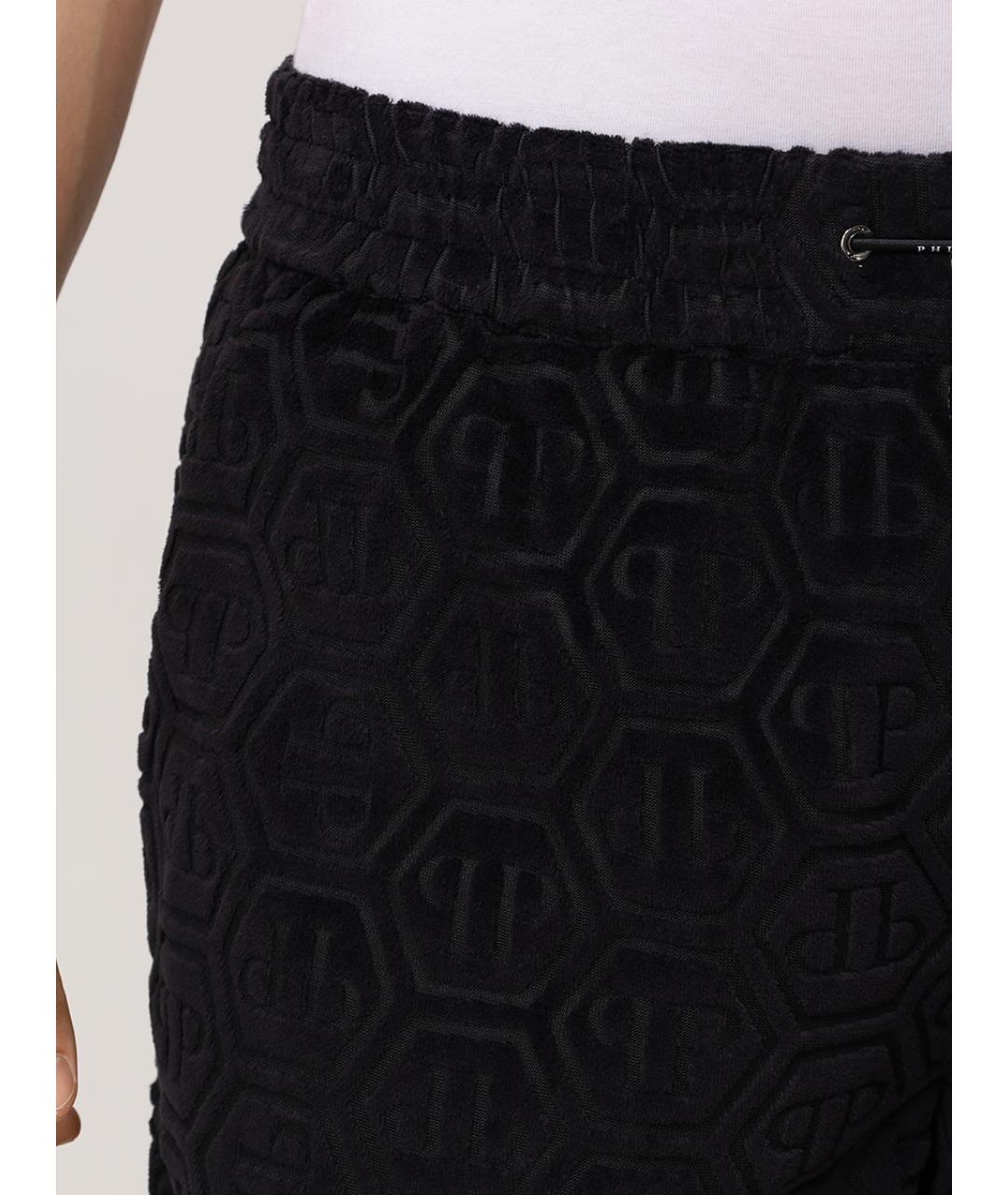 PHILIPP PLEIN Черные хлопковые шорты, фото 5