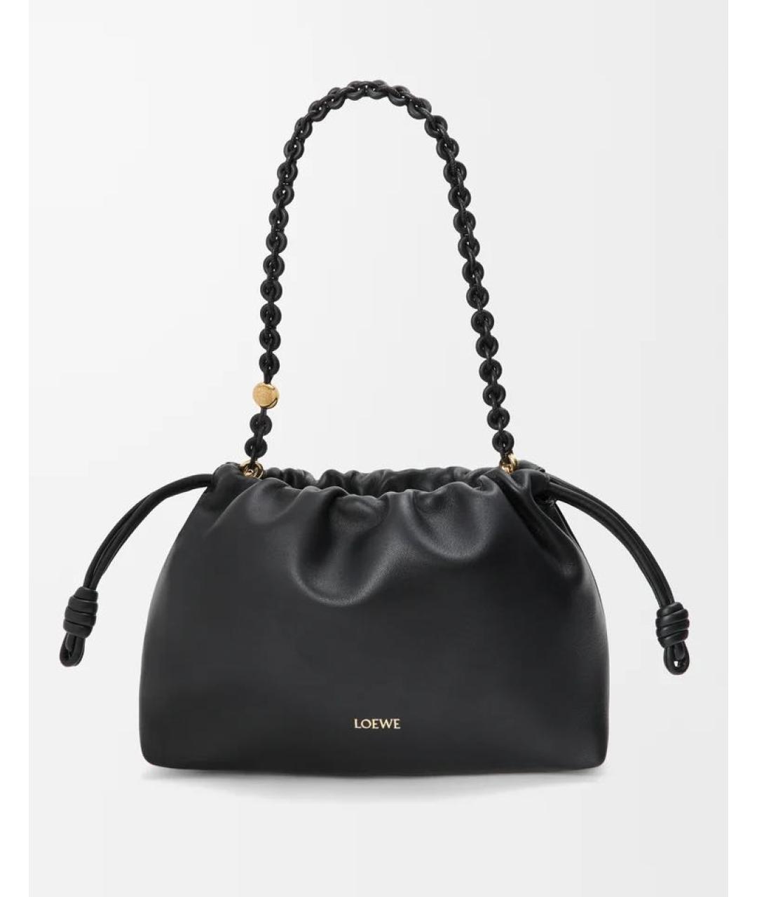 LOEWE Черная кожаная сумка через плечо, фото 4