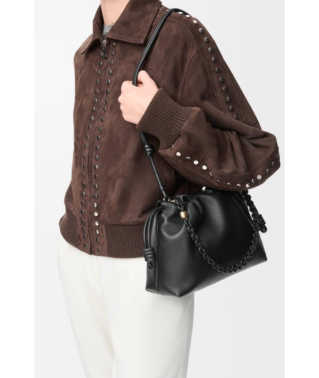 LOEWE Черная кожаная сумка через плечо, фото 2