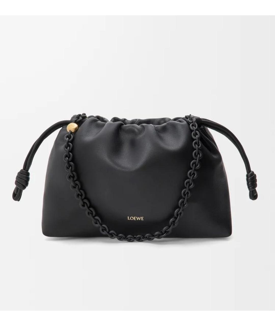 LOEWE Черная кожаная сумка через плечо, фото 6